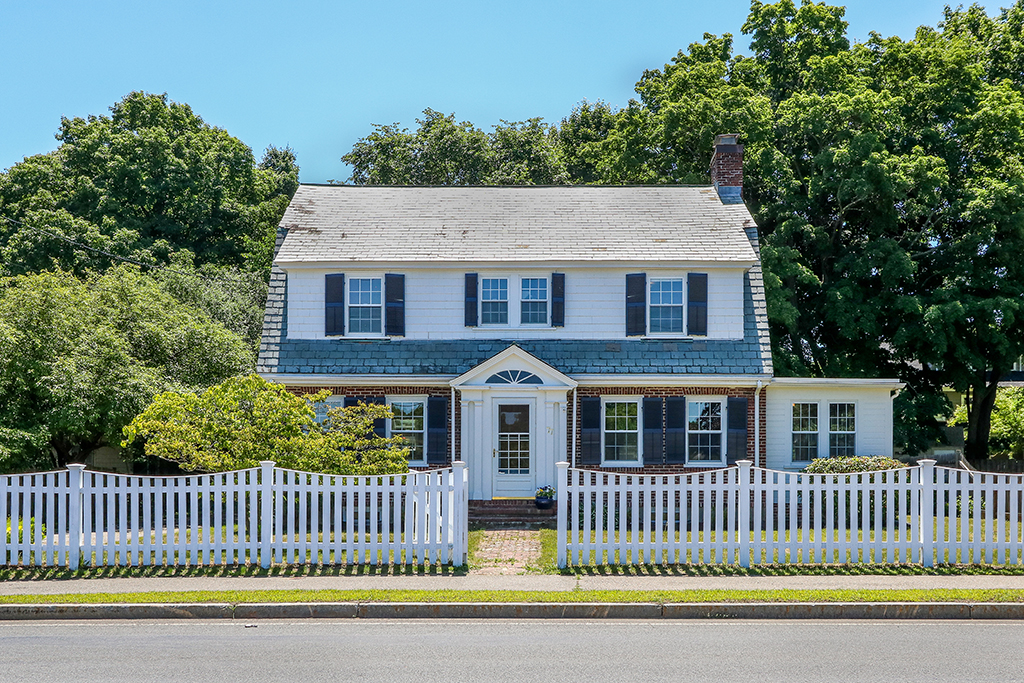 Front Exterior Photograph of 77 Whiting Avenue, Dedham MA