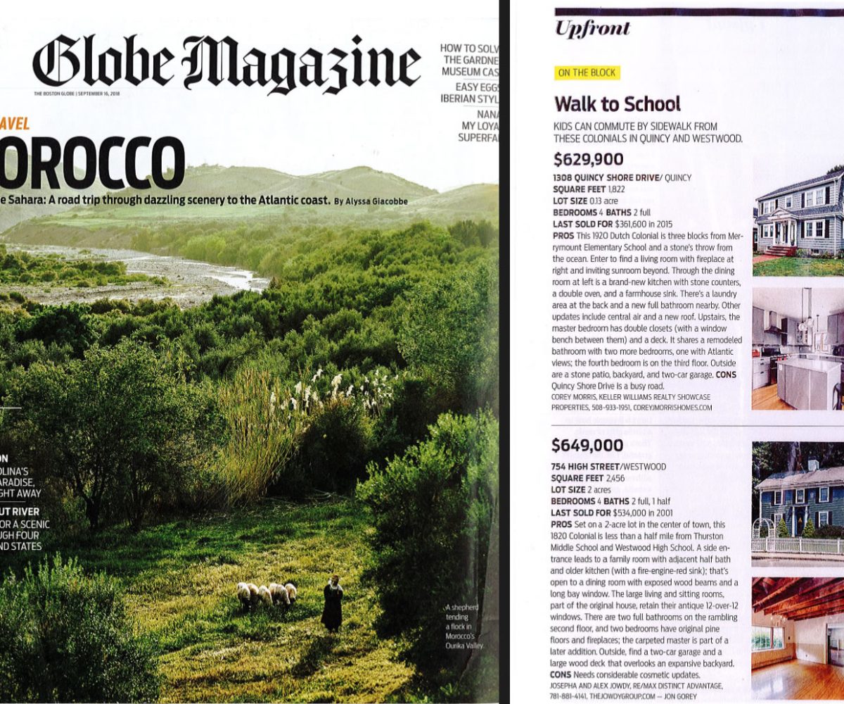 Exclusive Listing Featured In Globe Magazine