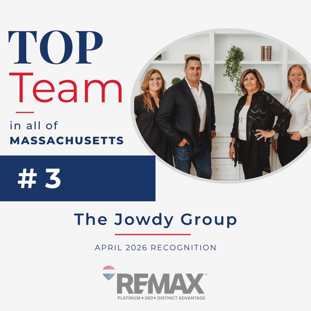 The Jowdy Group recognized as the #3 RE/MAX team in Massachusetts for April 2026.